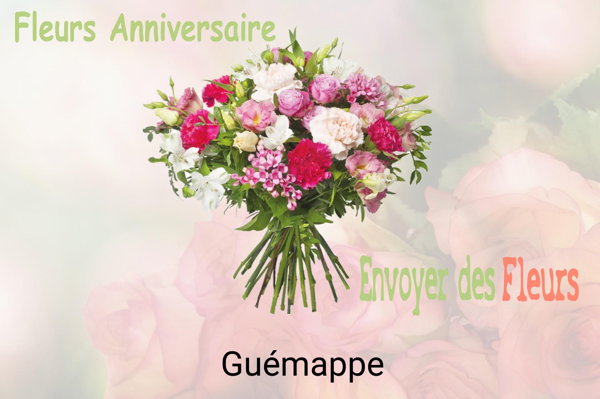 Bouquet de fleurs d’anniversaire livré à Guémappe